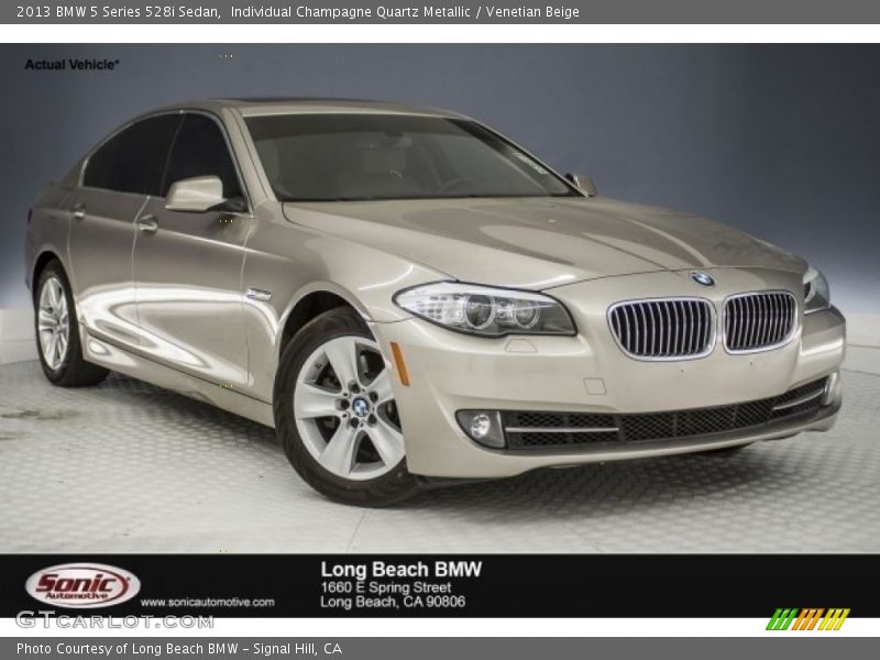 Individual Champagne Quartz Metallic / Venetian Beige 2013 BMW 5 Series 528i Sedan