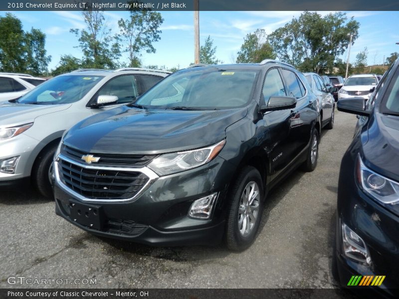 Nightfall Gray Metallic / Jet Black 2018 Chevrolet Equinox LT