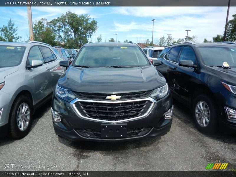 Nightfall Gray Metallic / Jet Black 2018 Chevrolet Equinox LT