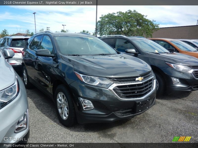 Nightfall Gray Metallic / Jet Black 2018 Chevrolet Equinox LT