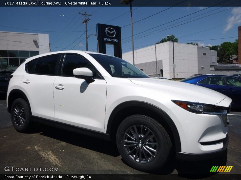 Crystal White Pearl / Black 2017 Mazda CX-5 Touring AWD