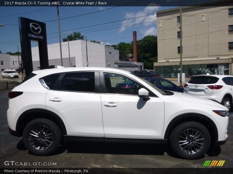 Crystal White Pearl / Black 2017 Mazda CX-5 Touring AWD