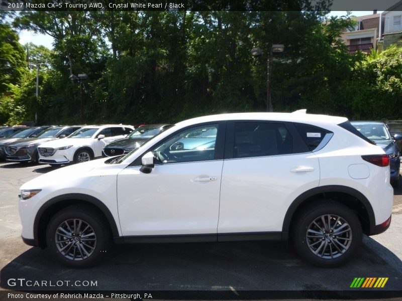 Crystal White Pearl / Black 2017 Mazda CX-5 Touring AWD