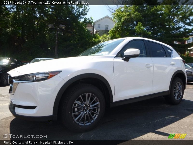 Crystal White Pearl / Black 2017 Mazda CX-5 Touring AWD