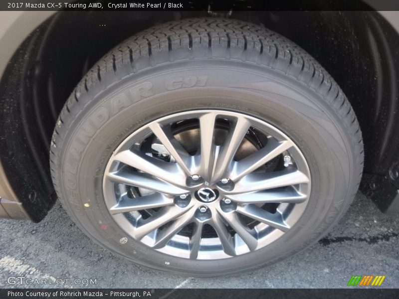Crystal White Pearl / Black 2017 Mazda CX-5 Touring AWD