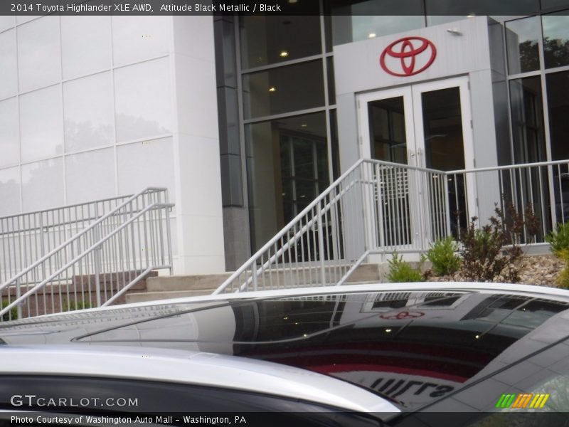 Attitude Black Metallic / Black 2014 Toyota Highlander XLE AWD