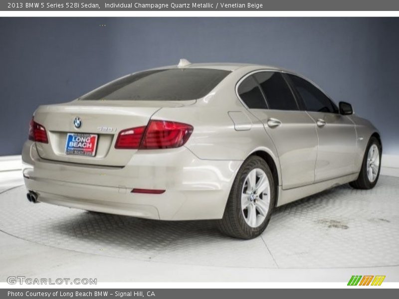 Individual Champagne Quartz Metallic / Venetian Beige 2013 BMW 5 Series 528i Sedan