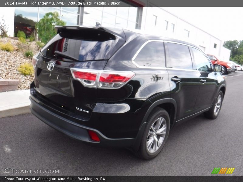 Attitude Black Metallic / Black 2014 Toyota Highlander XLE AWD