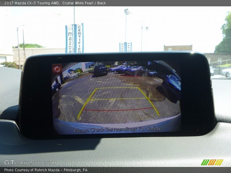 Crystal White Pearl / Black 2017 Mazda CX-5 Touring AWD