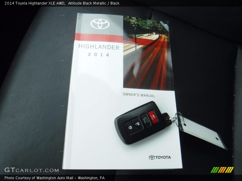 Attitude Black Metallic / Black 2014 Toyota Highlander XLE AWD
