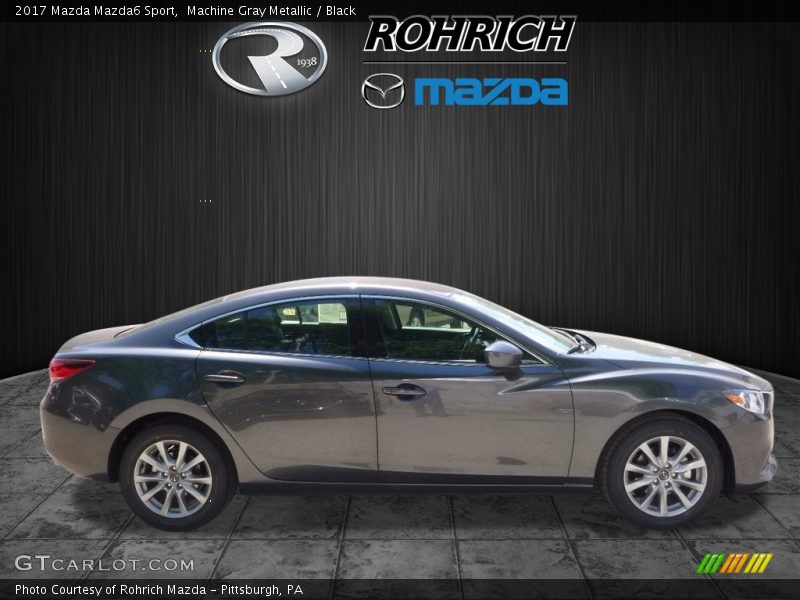 Machine Gray Metallic / Black 2017 Mazda Mazda6 Sport