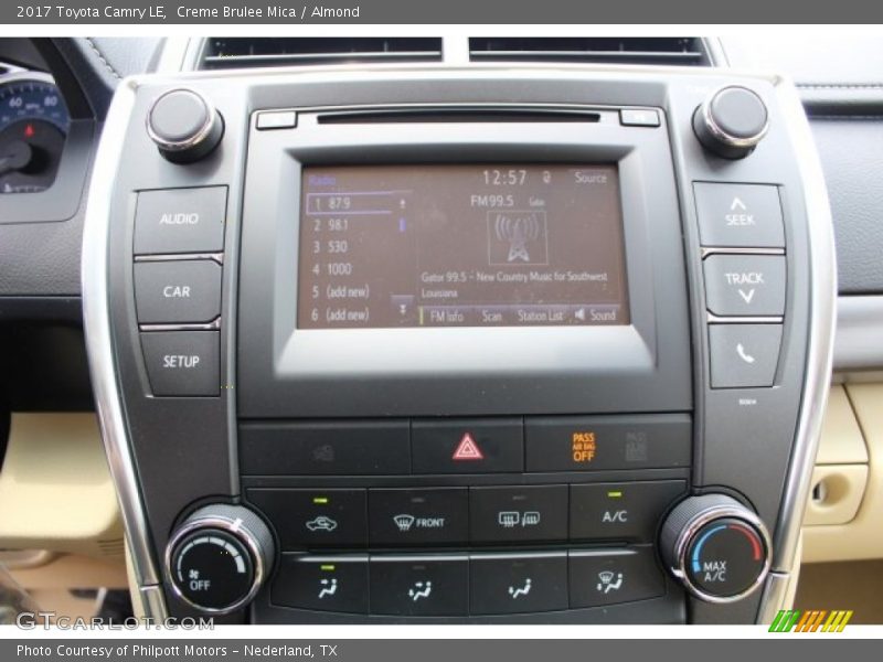 Creme Brulee Mica / Almond 2017 Toyota Camry LE