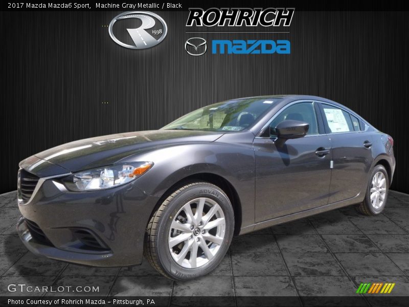 Machine Gray Metallic / Black 2017 Mazda Mazda6 Sport