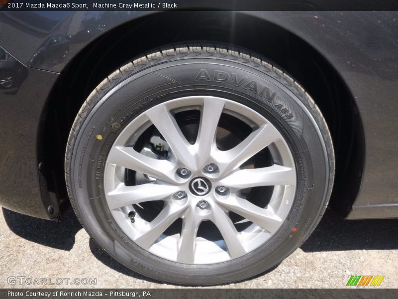 Machine Gray Metallic / Black 2017 Mazda Mazda6 Sport