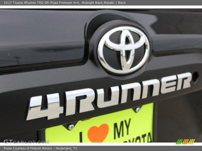 Midnight Black Metallic / Black 2017 Toyota 4Runner TRD Off-Road Premium 4x4