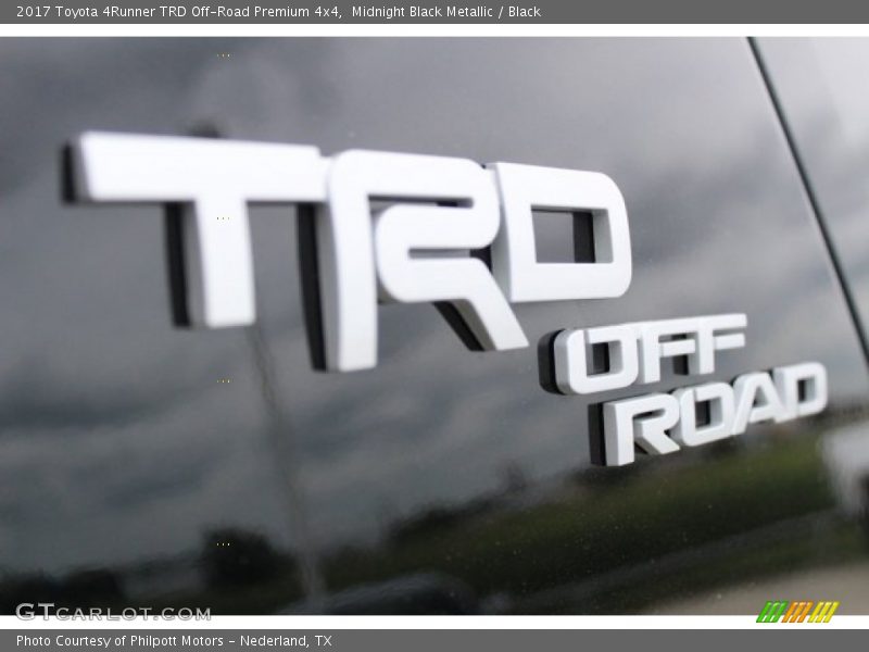 Midnight Black Metallic / Black 2017 Toyota 4Runner TRD Off-Road Premium 4x4