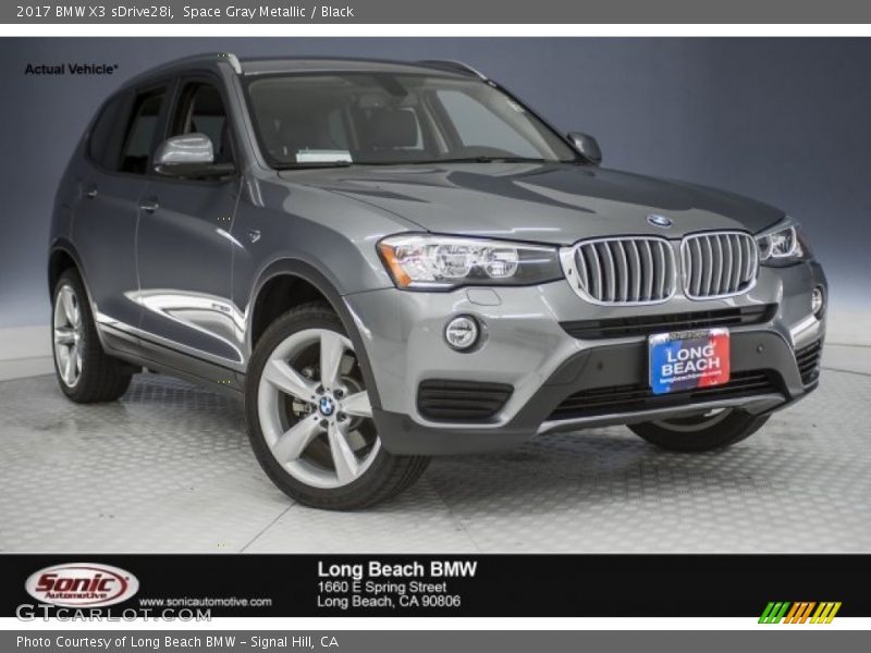 Space Gray Metallic / Black 2017 BMW X3 sDrive28i