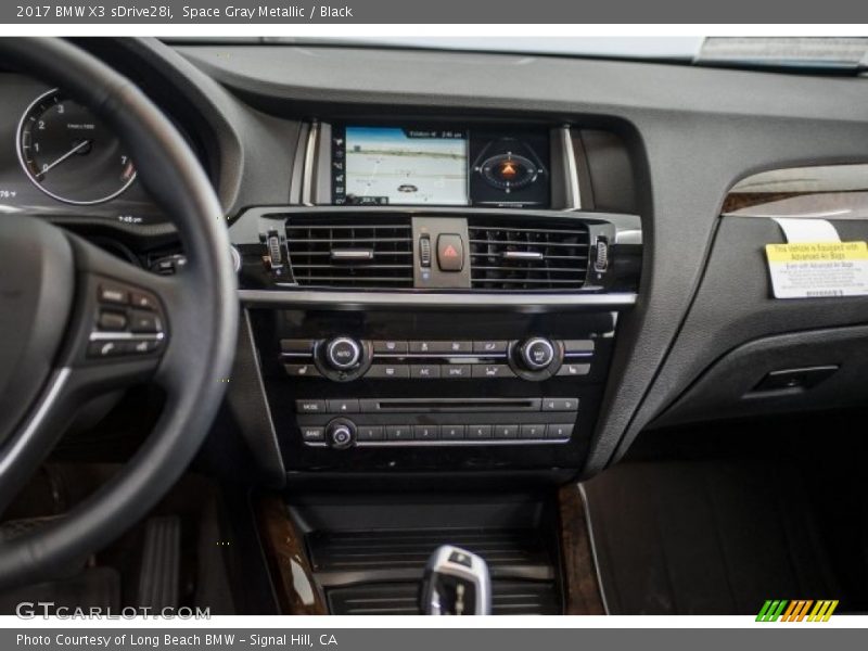 Space Gray Metallic / Black 2017 BMW X3 sDrive28i