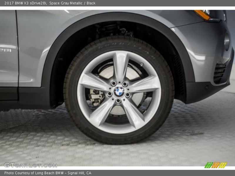 Space Gray Metallic / Black 2017 BMW X3 sDrive28i