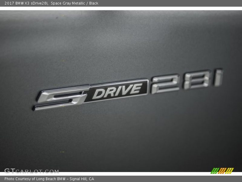 Space Gray Metallic / Black 2017 BMW X3 sDrive28i