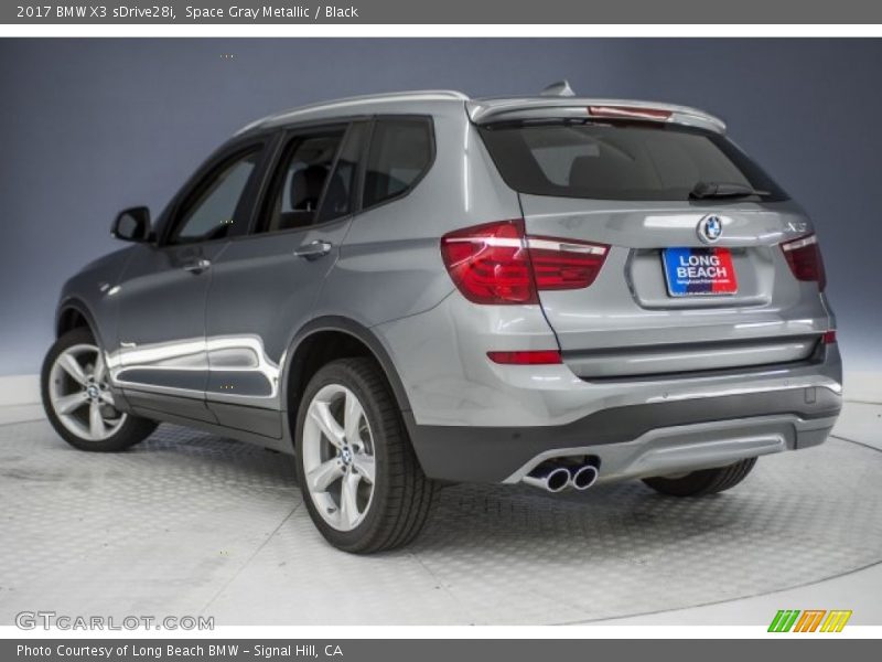 Space Gray Metallic / Black 2017 BMW X3 sDrive28i