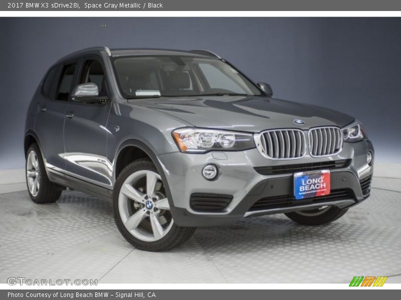 Space Gray Metallic / Black 2017 BMW X3 sDrive28i