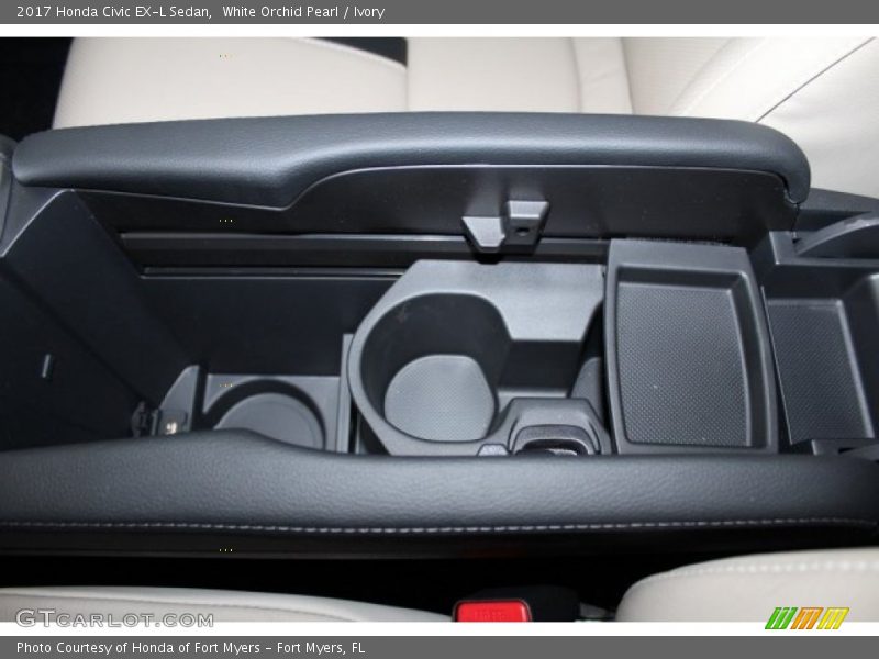 White Orchid Pearl / Ivory 2017 Honda Civic EX-L Sedan