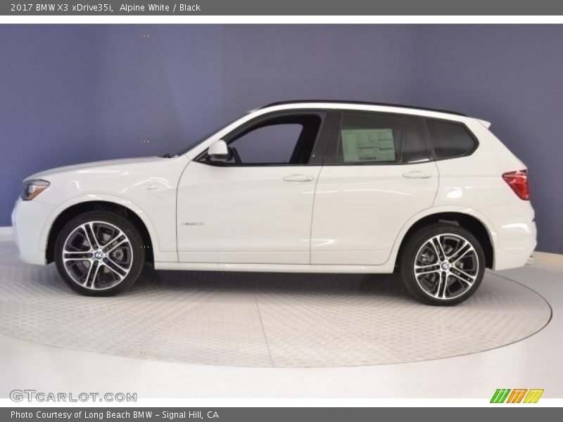 Alpine White / Black 2017 BMW X3 xDrive35i