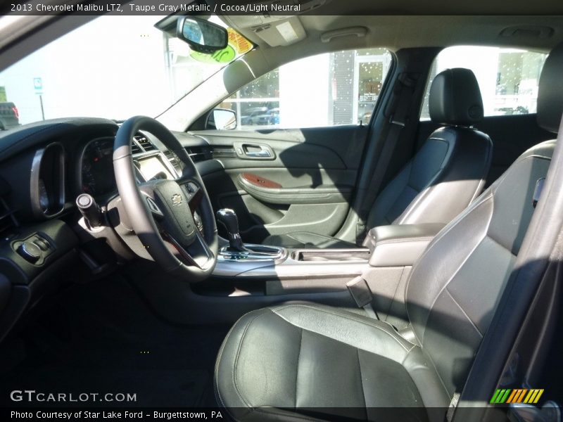 Taupe Gray Metallic / Cocoa/Light Neutral 2013 Chevrolet Malibu LTZ