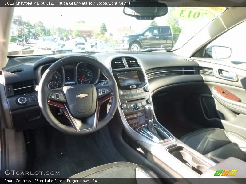 Taupe Gray Metallic / Cocoa/Light Neutral 2013 Chevrolet Malibu LTZ