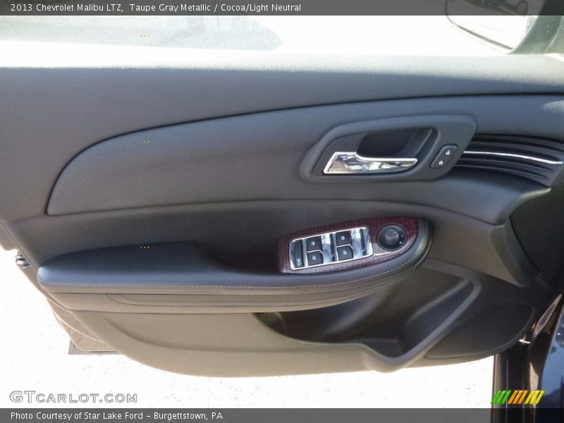 Taupe Gray Metallic / Cocoa/Light Neutral 2013 Chevrolet Malibu LTZ