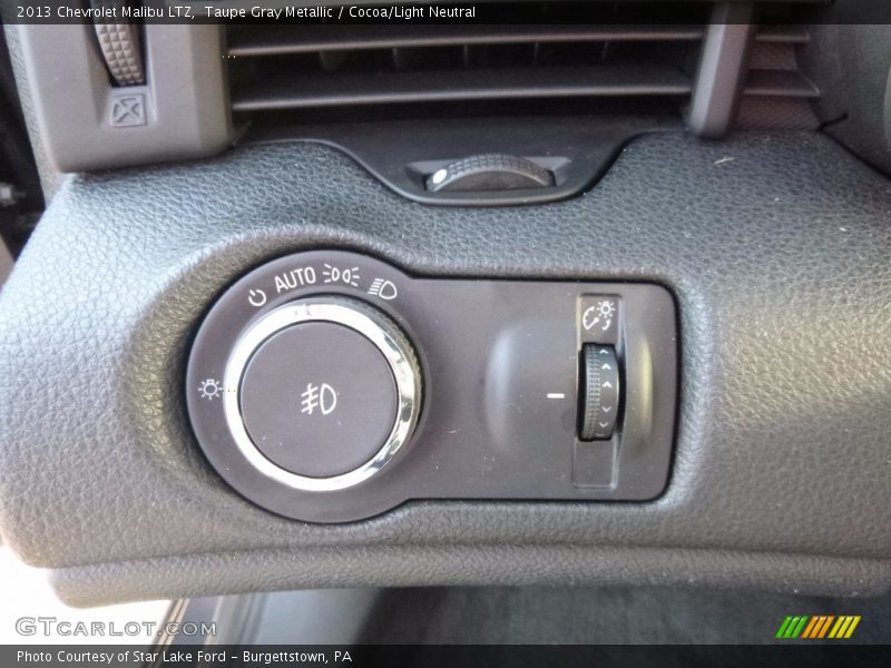 Taupe Gray Metallic / Cocoa/Light Neutral 2013 Chevrolet Malibu LTZ