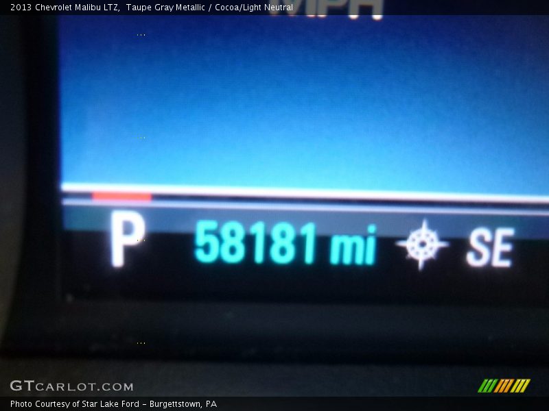 Taupe Gray Metallic / Cocoa/Light Neutral 2013 Chevrolet Malibu LTZ