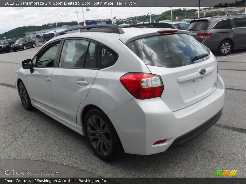 Satin White Pearl / Ivory 2013 Subaru Impreza 2.0i Sport Limited 5 Door