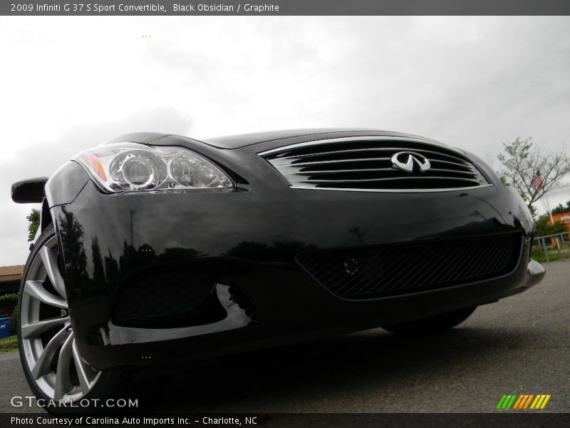 Black Obsidian / Graphite 2009 Infiniti G 37 S Sport Convertible