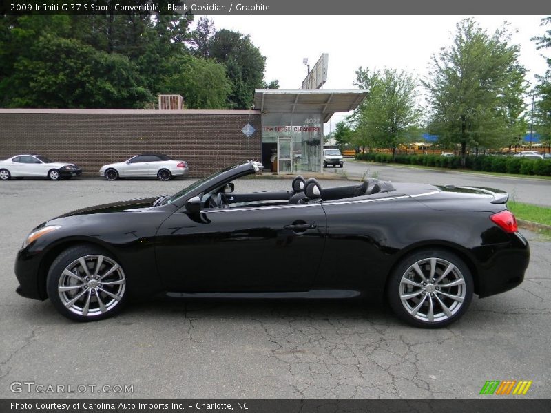 Black Obsidian / Graphite 2009 Infiniti G 37 S Sport Convertible