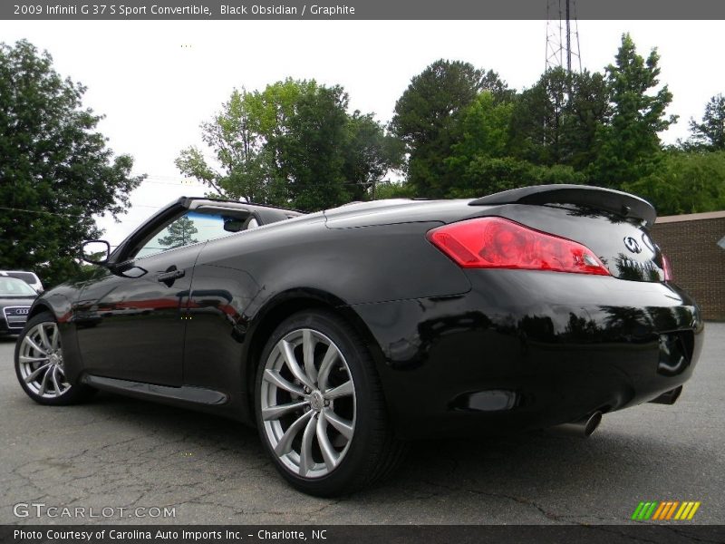 Black Obsidian / Graphite 2009 Infiniti G 37 S Sport Convertible