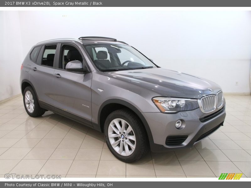 Space Gray Metallic / Black 2017 BMW X3 xDrive28i