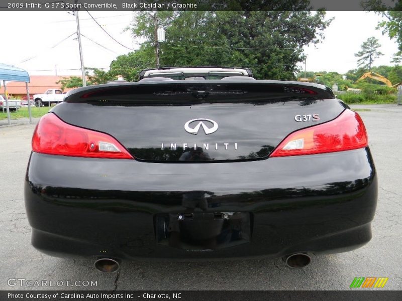 Black Obsidian / Graphite 2009 Infiniti G 37 S Sport Convertible