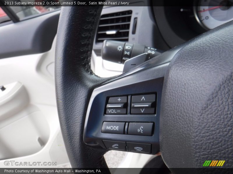 Satin White Pearl / Ivory 2013 Subaru Impreza 2.0i Sport Limited 5 Door