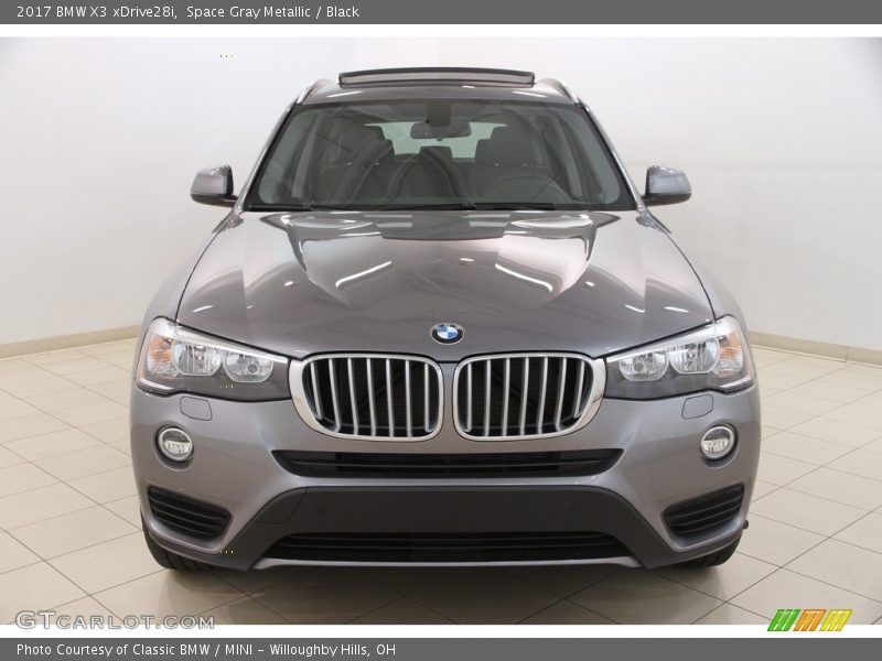 Space Gray Metallic / Black 2017 BMW X3 xDrive28i