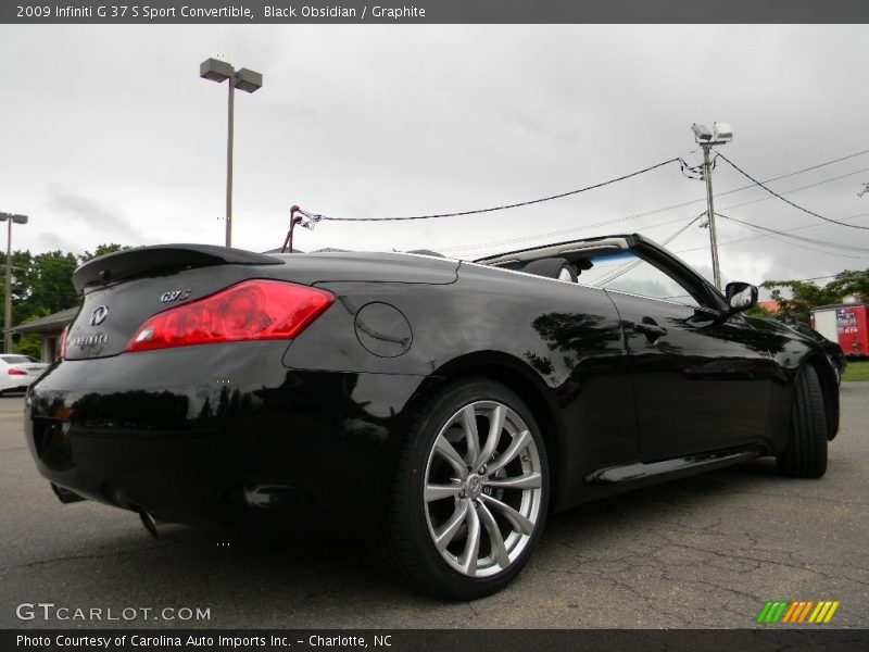 Black Obsidian / Graphite 2009 Infiniti G 37 S Sport Convertible