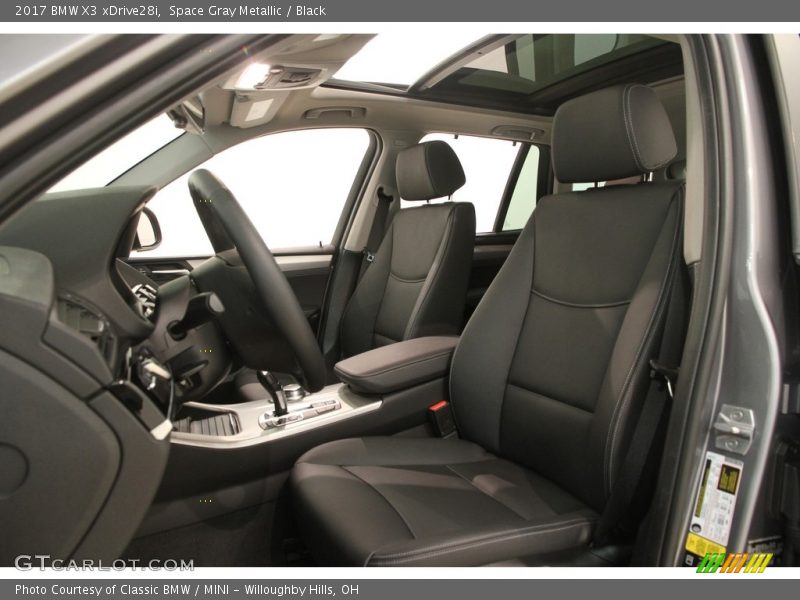 Space Gray Metallic / Black 2017 BMW X3 xDrive28i