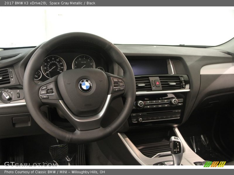 Space Gray Metallic / Black 2017 BMW X3 xDrive28i