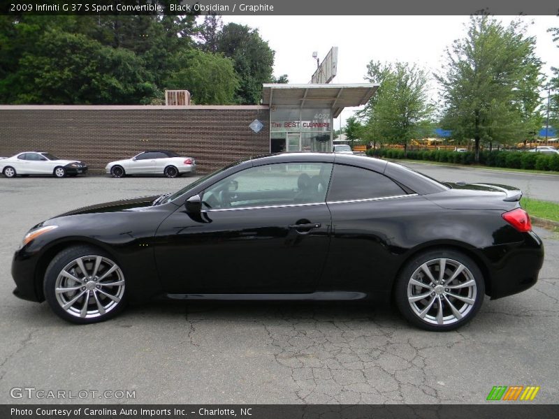 Black Obsidian / Graphite 2009 Infiniti G 37 S Sport Convertible