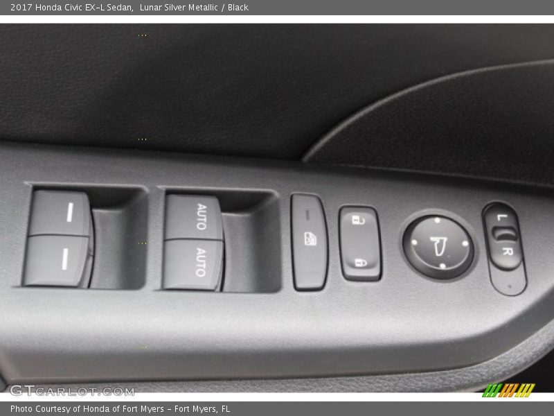 Lunar Silver Metallic / Black 2017 Honda Civic EX-L Sedan