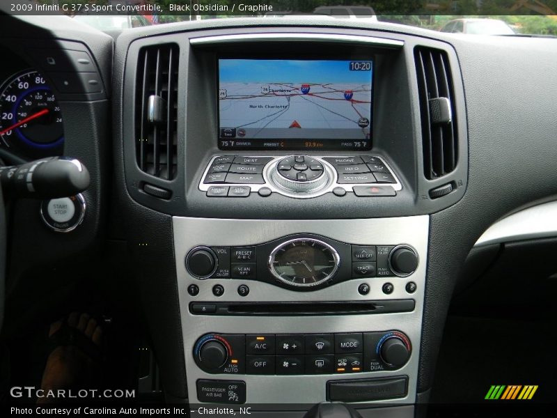 Black Obsidian / Graphite 2009 Infiniti G 37 S Sport Convertible