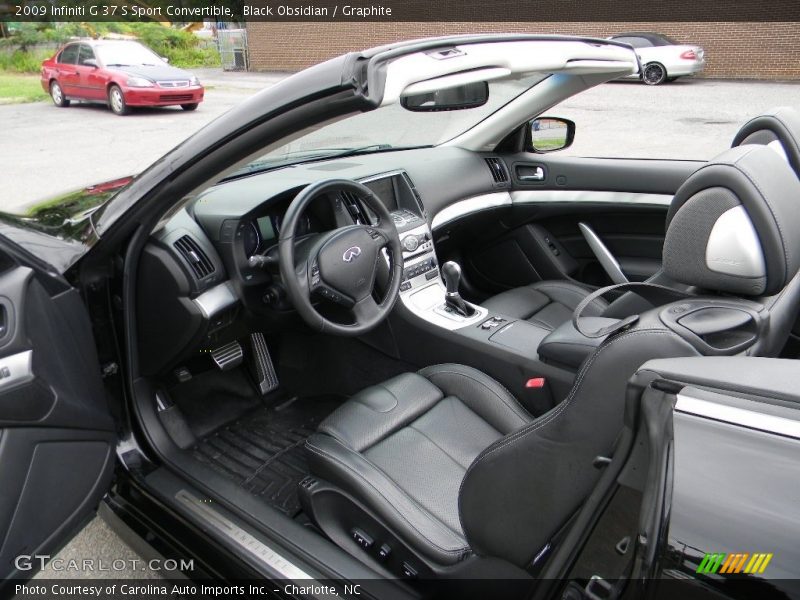  2009 G 37 S Sport Convertible Graphite Interior