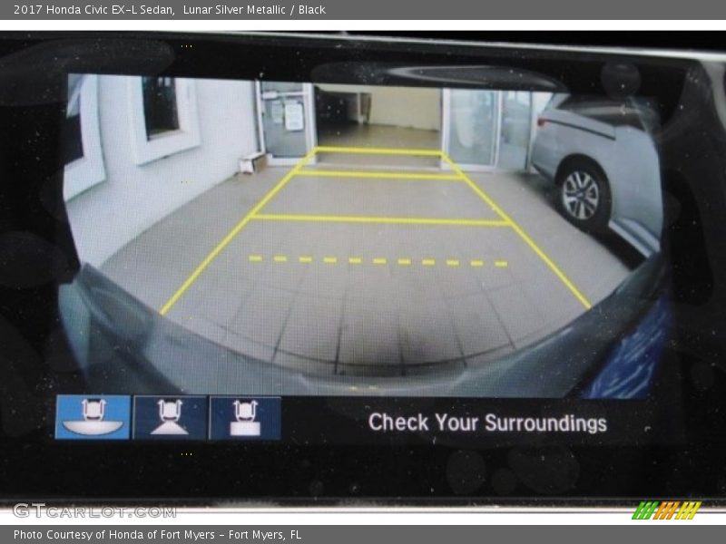 Lunar Silver Metallic / Black 2017 Honda Civic EX-L Sedan