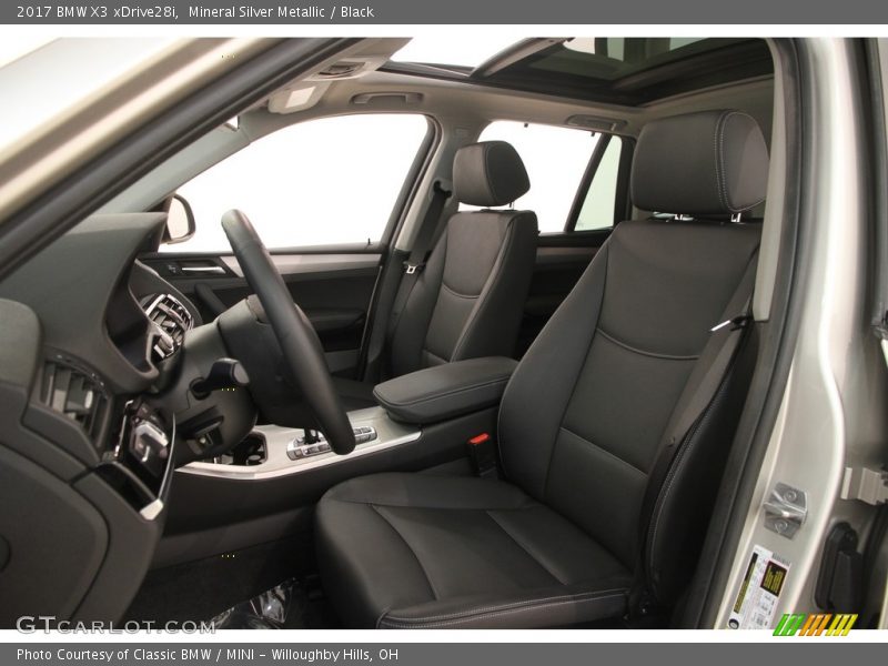 Mineral Silver Metallic / Black 2017 BMW X3 xDrive28i